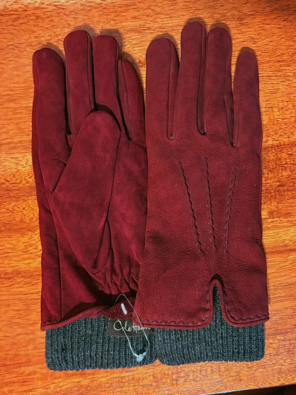 Cole Haan Nubuck Cuff Gloves